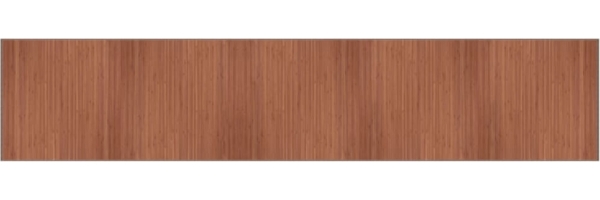 vidaXL Teppich Rechteckig Braun 100x1000 cm Bambus 376968