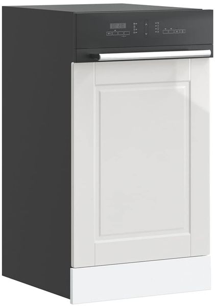 vidaXL Geschirrspülerblende Porto Hochglanz-Weiß 45x1,5x57 cm 854129