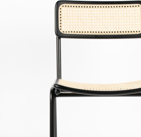 Stuhl Stapelstuhl JORT BLACK-NATURAL von ZUIVER Bild 7