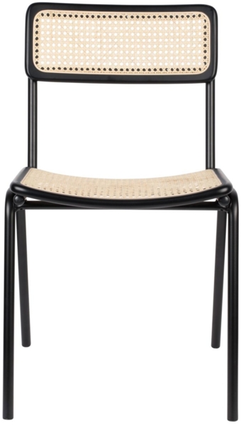 Stuhl Stapelstuhl JORT BLACK-NATURAL von ZUIVER Bild 3