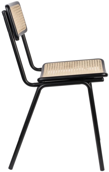 Stuhl Stapelstuhl JORT BLACK-NATURAL von ZUIVER Bild 4