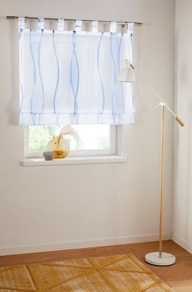 OTTO home Raffrollo Dimona, mit Schlaufen, Transparent, Voile, Polyester