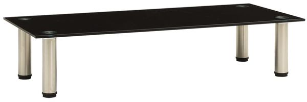 vidaXL TV-Tisch 80x35x17 cm Schwarz Hartglas 322764