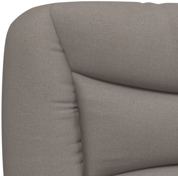 vidaXL Bettgestell ohne Matratze "Hvar" Taupe 140x200 cm Stoff 3207776 Bild 9