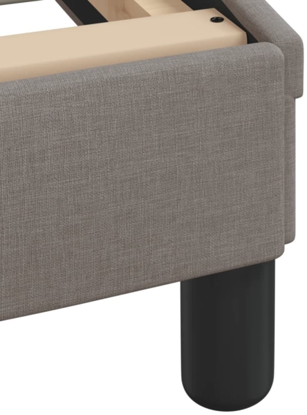 vidaXL Bettgestell ohne Matratze "Hvar" Taupe 140x200 cm Stoff 3207776 Bild 8