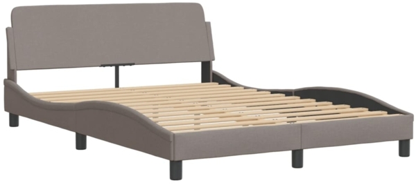 vidaXL Bettgestell ohne Matratze "Hvar" Taupe 140x200 cm Stoff 3207776 Bild 6