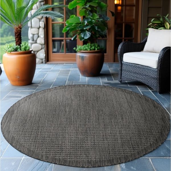 Ayyildiz Teppiche Outdoorteppich GIZA 1410, rund, Höhe: 3 mm, In- und Outdoor, Wetterfest, Wasserabweisend, robust