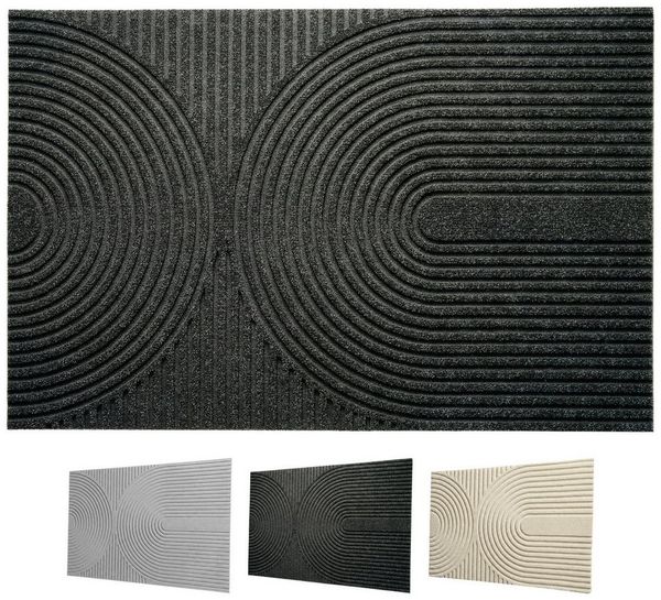 Floordirekt Fußmatte Schmutzfangmatte Circa waschbar für Innen & Außen rutschfeste Türmatte, pflegeleicht und bei 30 °C maschinenwaschbar