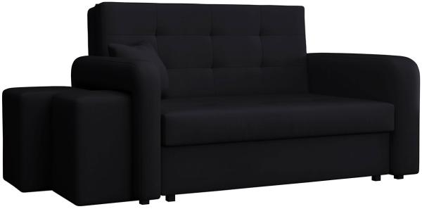 Schlafsofa Viva Home II, Nische für Hocker auf der linken Seite, Farbe: Manila 18