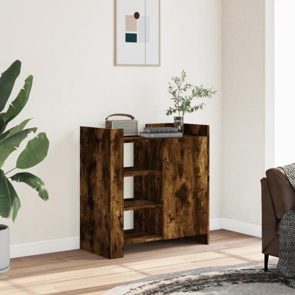 vidaXL Sideboard Räuchereiche 73,5x35x75 cm Holzwerkstoff 848406