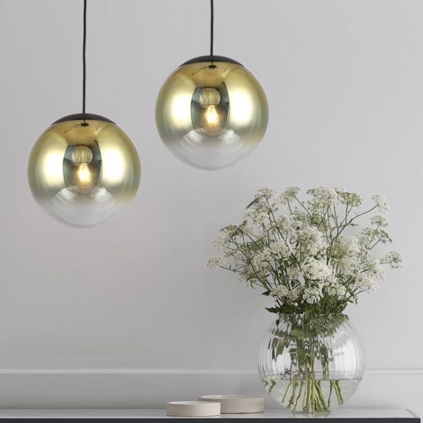 s.luce Progress Galerieleuchte Glas mit Farbverlauf 5m Abhängung Rauch Ø 30cm Bild 15