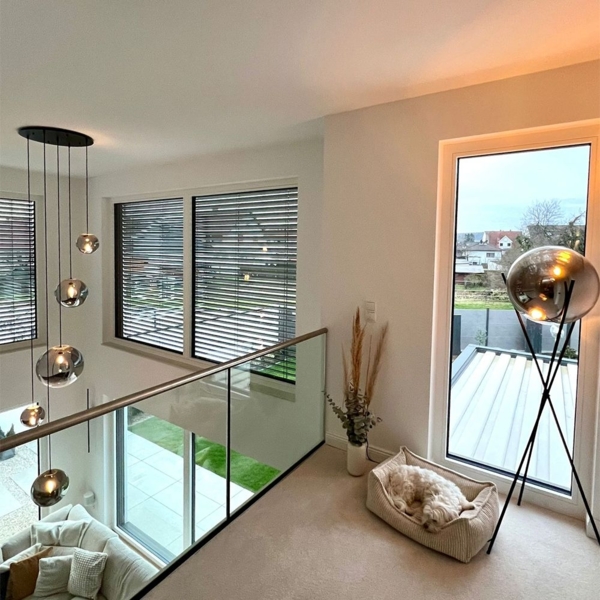 s.luce Progress Galerieleuchte Glas mit Farbverlauf 5m Abhängung Rauch Ø 30cm Bild 11