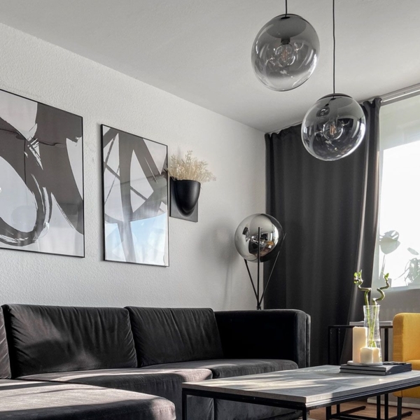 s.luce Progress Galerieleuchte Glas mit Farbverlauf 5m Abhängung Rauch Ø 30cm Bild 20