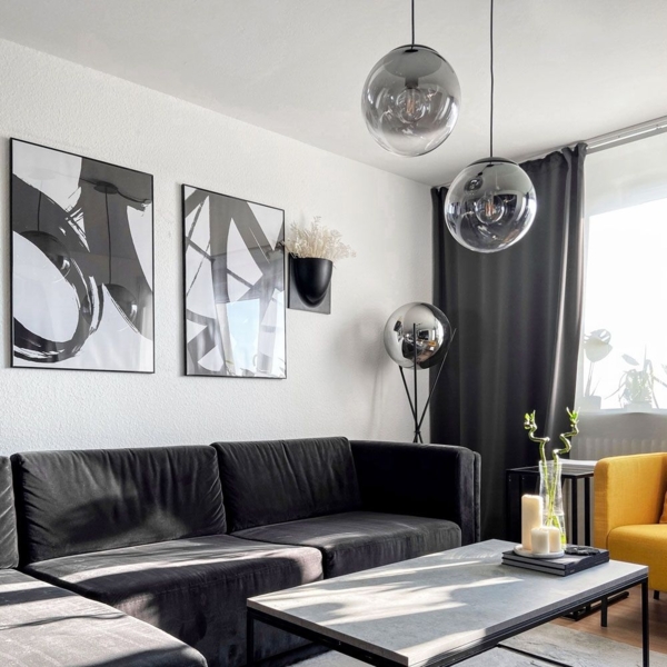 s.luce Progress Galerieleuchte Glas mit Farbverlauf 5m Abhängung Rauch Ø 30cm Bild 7