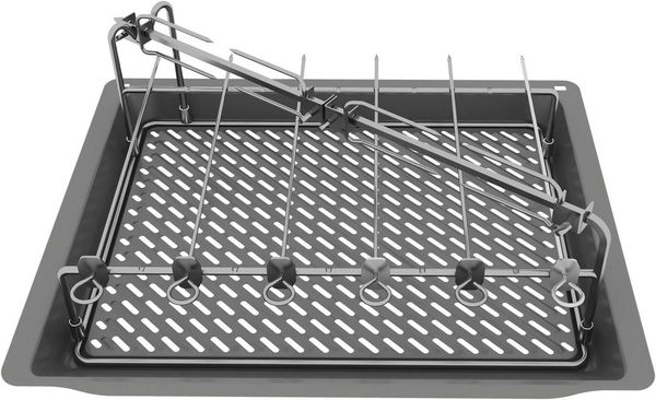 SIEMENS Grillschale HZ635000, Aluminium, (Set)