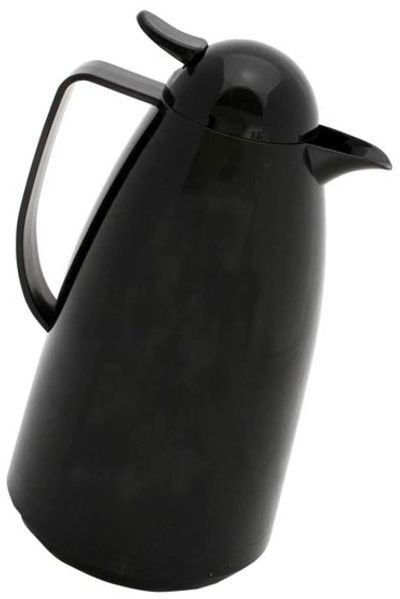 dobman exclusive Thermokanne Isolierkanne Kaffeekanne Warmhaltekanne 1L. SALE Black