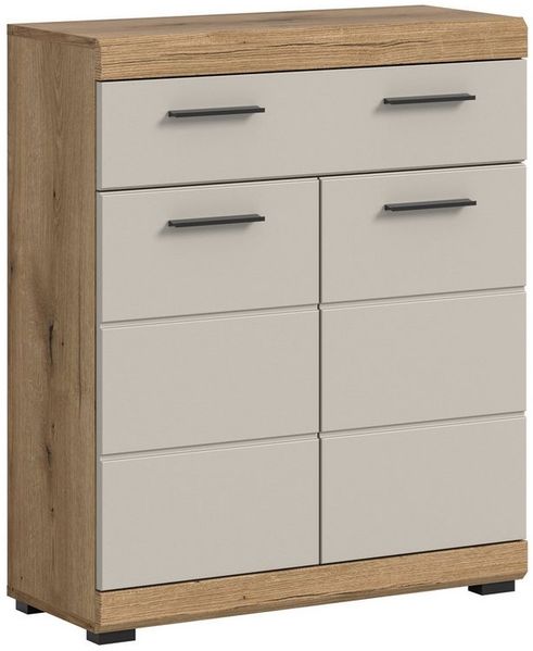 furnling Unterschrank Scott 1 Schublade, 2 Türen, Badkommode, Badschrank, Badmöbel, 74 cm breit