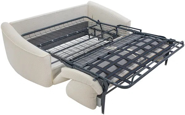 Vente-unique - ASUFA Sofa Stoff Weiß - B 100 cm x H 80 cm x L 208 cm Bild 6
