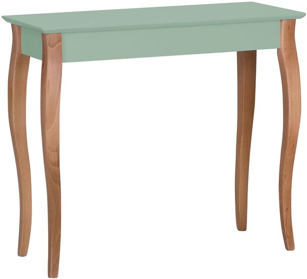 Ragaba 'Lillo' Konsole, MDF & Massives Buchenholz, 85x35 cm, Salbei Grün