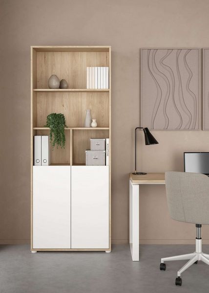 INOSIGN Bücherregal Sign Ablageregal, Aktenregal, Bücherregal, Standregal, Wandregal, mit 2 Türen, 4 Einlegeböden, 2 Türen, Höhe 200 cm, Breite 80 cm