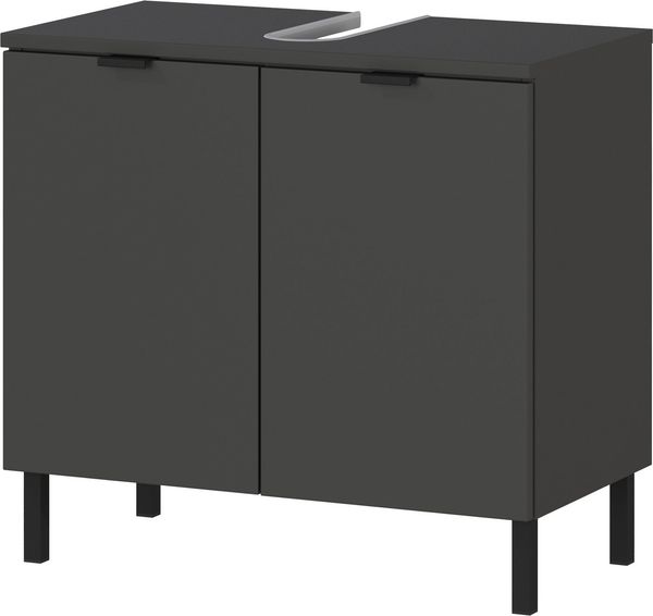 Germania WB-Unterschrank 1980-547 GW-Arcena, in Graphit, mit Metallfüßen, 60 x 56 x 34 cm (BxHxT)