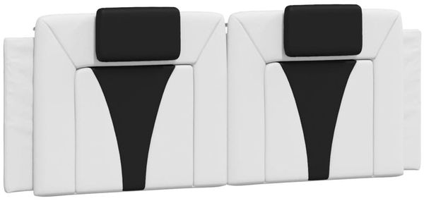 vidaXL Bett "Viana" mit Matratze Weiß und Schwarz 140x190 cm Kunstleder 3208795 Bild 5
