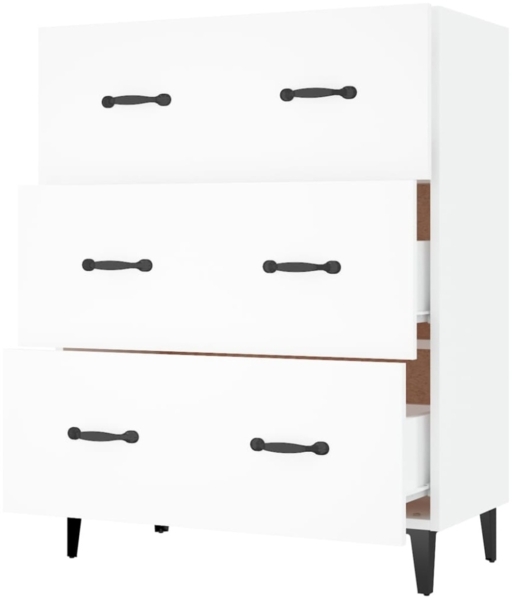 vidaXL Sideboard Weiß 69,5 x 34 x 90 cm Holzwerkstoff [812159] Bild 6