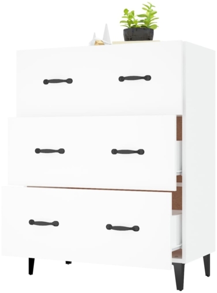 vidaXL Sideboard Weiß 69,5 x 34 x 90 cm Holzwerkstoff [812159] Bild 8