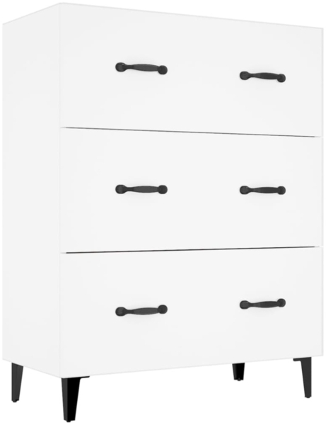 vidaXL Sideboard Weiß 69,5 x 34 x 90 cm Holzwerkstoff [812159] Bild 1