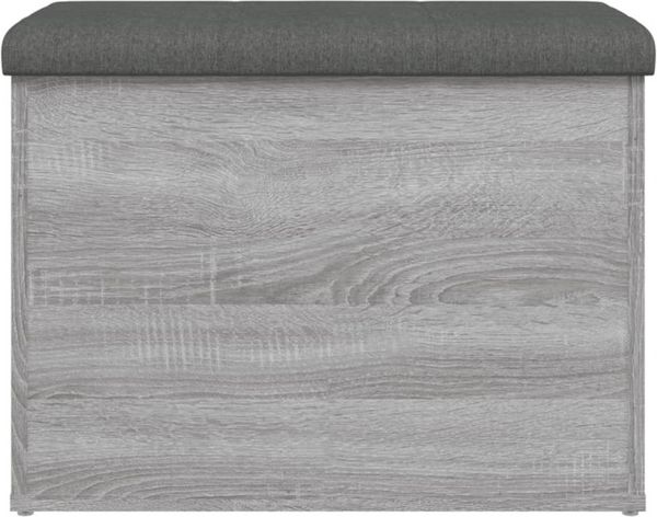 Sitzbank mit Stauraum, Holzwerkstoff, Grau Sonoma, 62 x 42 x 45 cm Bild 5