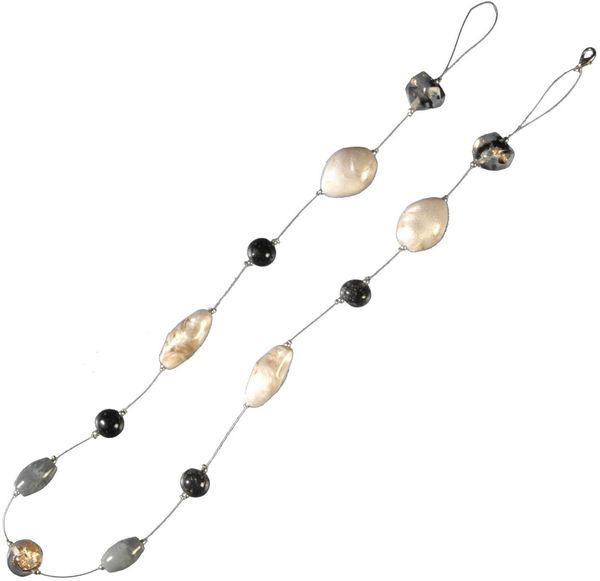 Liedeco Dekokette Granit, Gardinen, Seitenschals, (1-St), zur Dekoration von Seitenschals, Gardinen