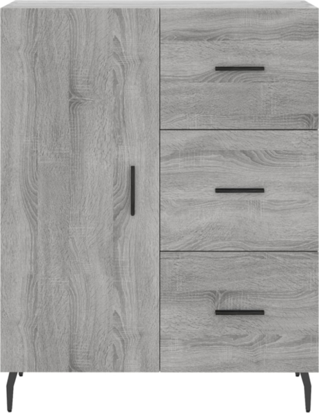 vidaXL Highboard Grau Sonoma 69,5x34x180 cm Holzwerkstoff 3189467 Bild 12