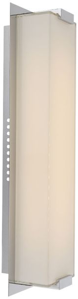 LED Wandleuchte, Chrom, Glas, 43 cm