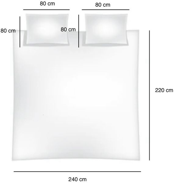 Einfarbige Bettwäschen-Sets für Einzel- und Doppelbetten, 100% Baumwolle Dunkelblau 240x220 cm Bild 7