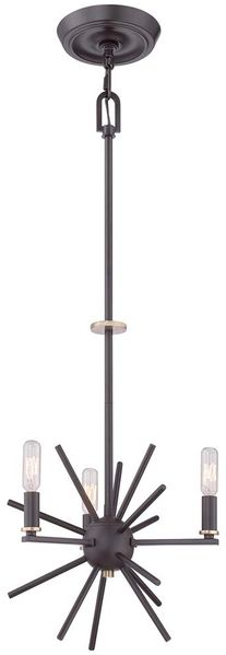 Kronleuchter, Bronze, D 33 cm