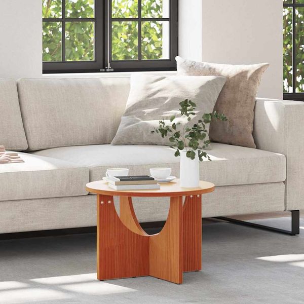 vidaXL Couchtisch Wachsbraun 50 x 50 x 35 cm Massivholz Kiefer 873531