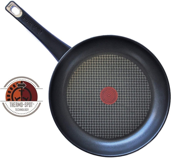 Tefal E43510 Jamie Oliver 5-teiliges Pfannenset – Induktionsgeeignet, Edelstahlpfannen 20 cm, 26 cm, 28 cm, mit robustem Antihaftbeschichtung, ergonomischen Griffen und spülmaschinenfest.