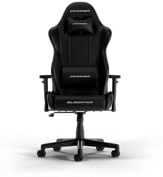 DXRacer GLADIATOR L Schwarz PVC Leder das Orginal Gaming Stuhl