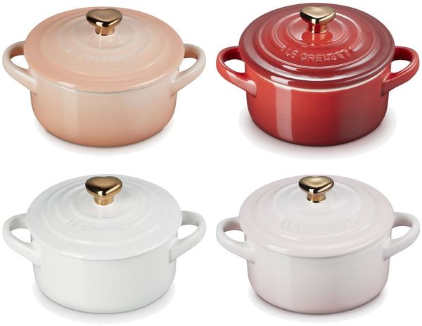 LeCreuset Mini-Cocotte mit goldenem Herzknauf | Peche : Peche Bild 5