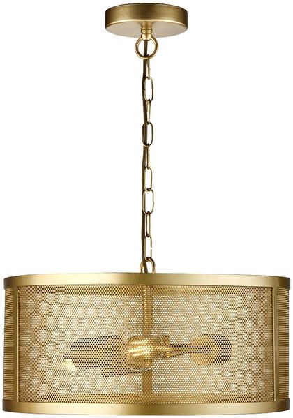 Pendelleuchte, Käfig Optik, gold-farben, Höhe 150 cm