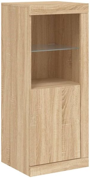vidaXL Sideboards mit LED-Leuchten 3 Stk. Sonoma-Eiche Holzwerkstoff 3209137 Bild 7