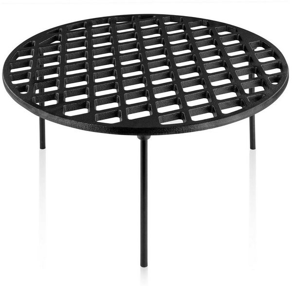 BBQ-Toro Grillrost Gusseisen Grillrost Ø 40 cm mit 3 Beinen, Dutch Oven Untersetzer