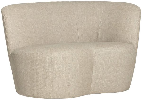 Gartensofa Stone - Aluminium & Polyolefin-Stoff Sand, Rechts