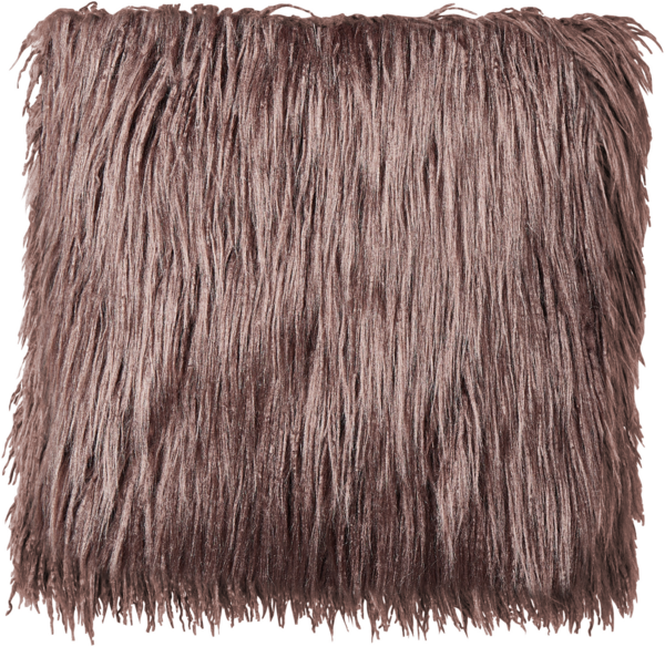 Kissen 2er Set Ohne Muster COROKIA Webpelz 45 x 45 cm Braun Bild 4