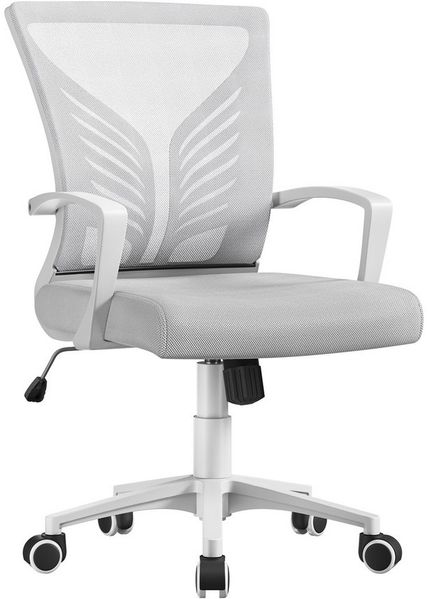 Yaheetech Bürostuhl Höhenverstellbarer Drehstuhl (1 St), Schreibtischstuhl mit Schaukelfunktion für Arbeitszimmer/Büro