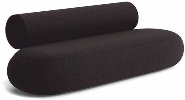 Casa Padrino Luxus Sofa Schwarz 240 cm - Luxus Wohnzimmer & Hotel Möbel