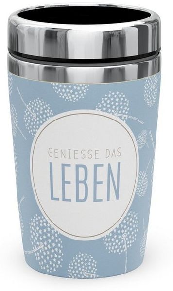 Thermobecher Isolierbecher Thermo Kaffeebecher To Go 240ml la vida Auswahl RELAX Pusteblume 388392