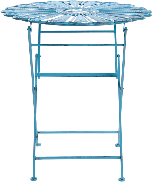 Outdoor Bistrotisch PAVIA 71 cm 71 cm Metall Blau Bild 4