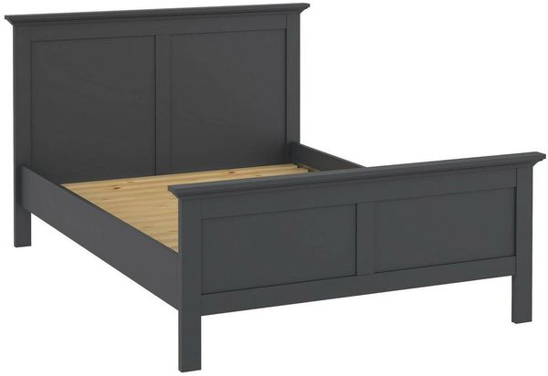 Dmora Einzelbett Arcevia, Struktur des Lagerbetts, Sommier mit Abdeckung, Bettrahmen aus Stoff, 201x158 h110 cm, Grau