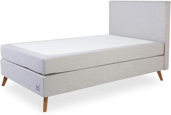 Boxspringbett SANSIBAR POEL LF 120x200 cm silber Box-Spring-Bett Doppelbett Bild 2
